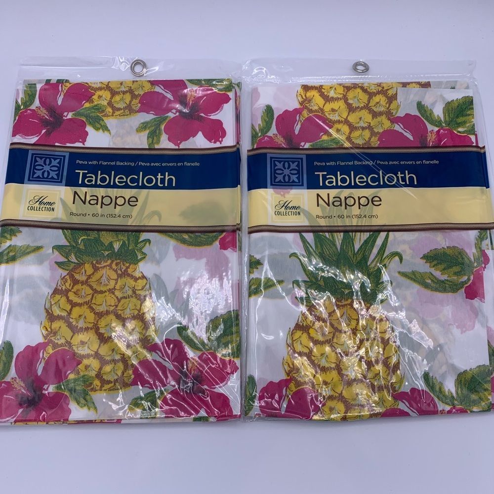 2 Lightweight Round Tablecloths